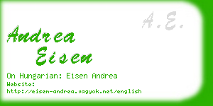 andrea eisen business card